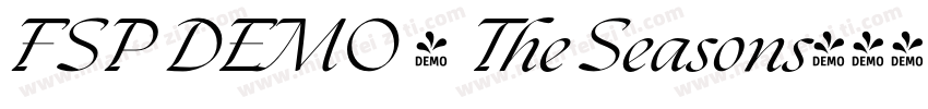 FSP DEMO - The Seasons字体转换